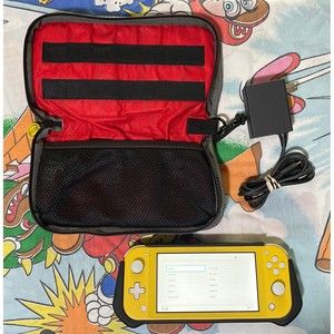 Nintendo Switch Lite 32GB Handheld Gaming Console - Yellow - Case And Charger